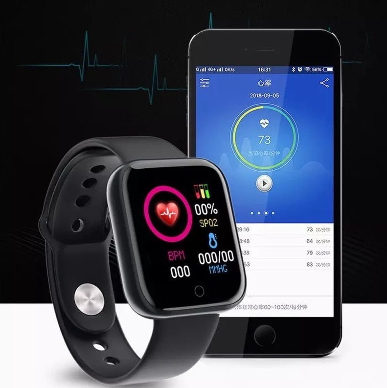 Montre connectée fitness avec suivi des activités quotidiennes
